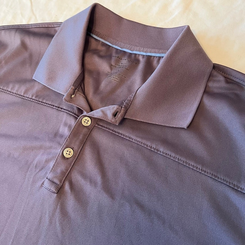 Van Heusen Studio Slim Fit Polo Shirt Size Large (2635)